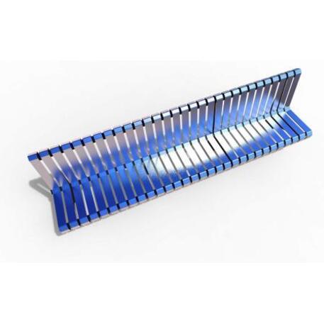Metallbank mit Rückenlehne 'STF/21-04-03MDL'