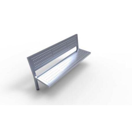 Metallbank mit Rückenlehne 'STF/02-03-02MDL'