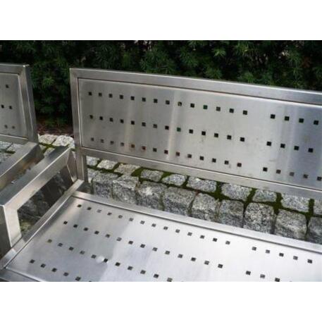 Metallbank mit Rückenlehne 'STF/02-03-02MDL'