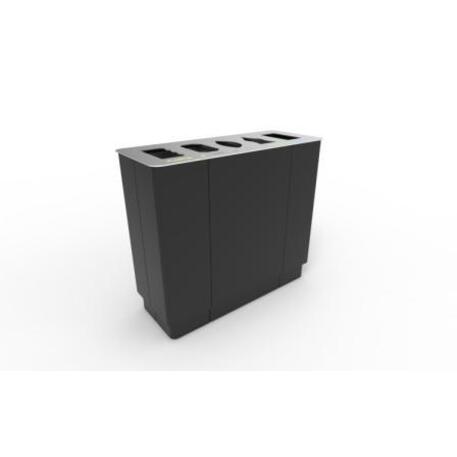 Metal litter bin for sorting 'STF/23-07-12_01/MDL'
