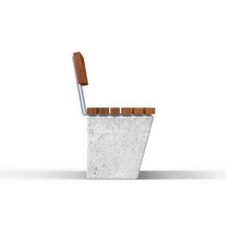 Betonbank mit Rückenlehne 'IROKO_STF/13-04-58_04/MDL'