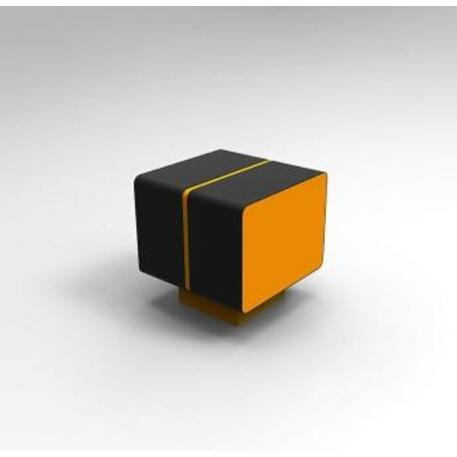 Metallbank 'Ash Pouf'
