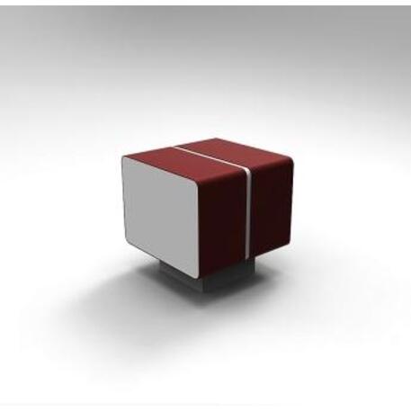 Metallbank 'Ash Pouf'