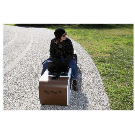 Metal bench 'SMART ELIOS'