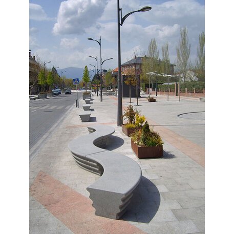 Parkbänke aus Beton 'Hebi'