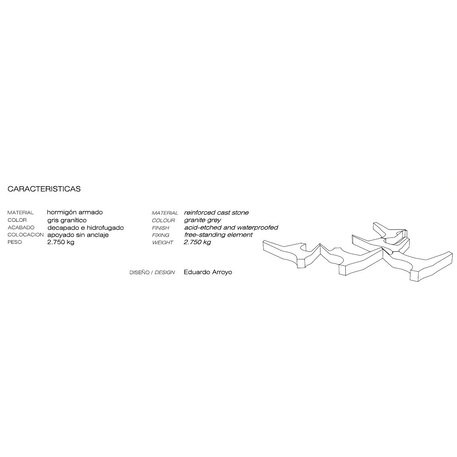 Parkbänke aus Beton 'Islero'
