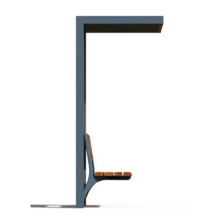 Metallbank mit Pergola 'IROKO_STF/23-04-06/MDL'