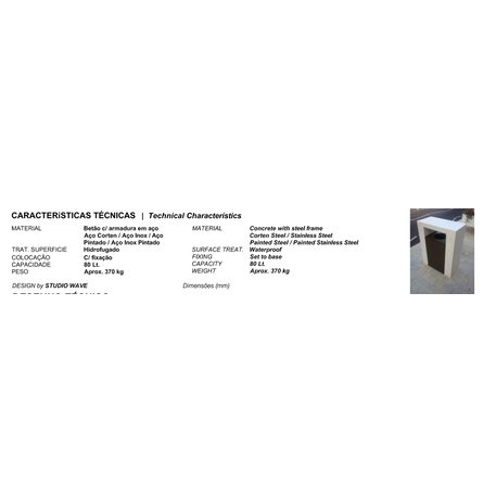 Concrete litter bin 'Lord / Pepper Bin 80L'