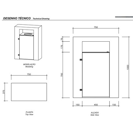 Concrete litter bin 'Lord / Pepper Bin 80L'