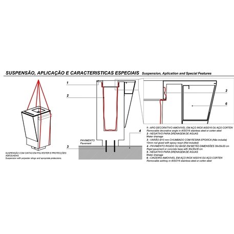 Concrete litter bin 'CITIZEN / Pepper Bin + Ashtray 30L'
