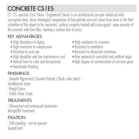 Concrete litter bin 'CITIZEN / Paper Bin 20L'