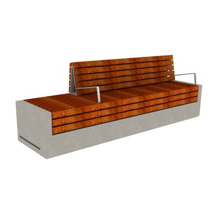 Betonbank 'Massive 1L / Bench 2400mm'