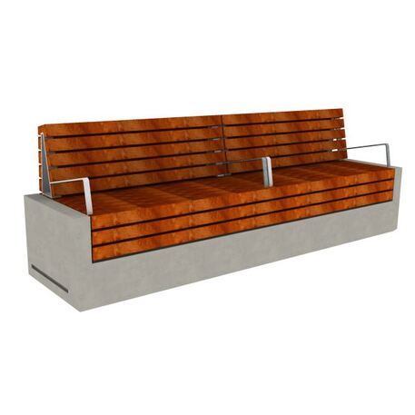 Betonbank 'Massive 2L / Bench 2400mm'