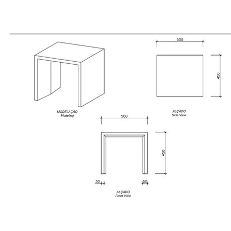 Betonbank 'R-Light / Individual Bench 500mm'