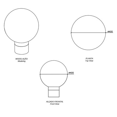 Betonbank 'Globo / Ø400mm'