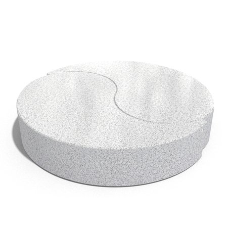 Parkbänke aus Beton 'Yin & Yang / Ø220xH/44cm / BS-259'