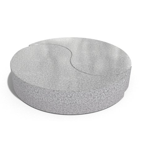 Parkbänke aus Beton 'Yin & Yang / Ø220xH/44cm / BS-259'