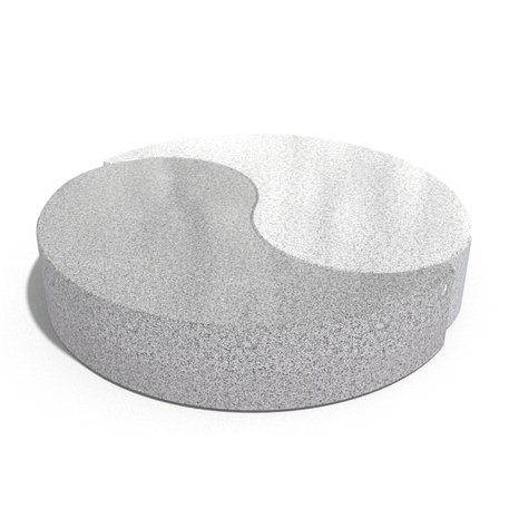Parkbänke aus Beton 'Yin & Yang / Ø220xH/44cm / BS-259'