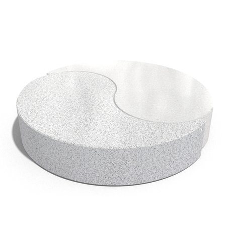 Parkbänke aus Beton 'Yin & Yang / Ø220xH/44cm / BS-259'