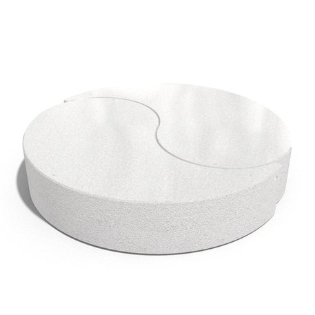 Parkbänke aus Beton 'Yin & Yang / Ø220xH/44cm / BS-259'
