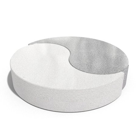 Parkbänke aus Beton 'Yin & Yang / Ø220xH/44cm / BS-259'