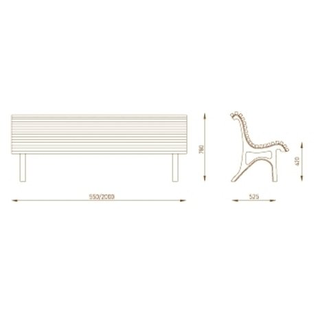 Metallbank 'Plaza real'