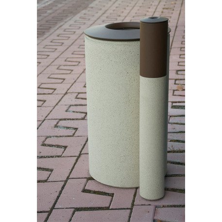 Abfallbehälter aus Beton 'Laurel'