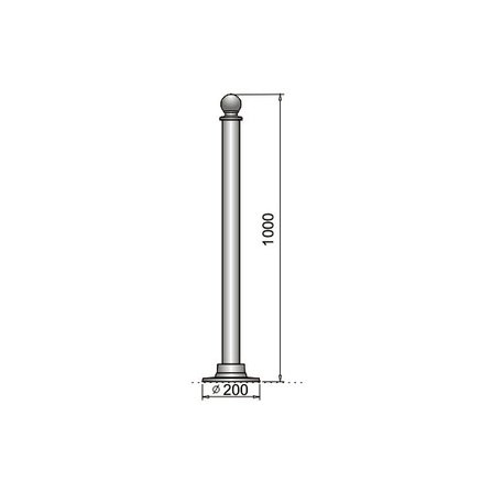 Poller aus Metall '912'