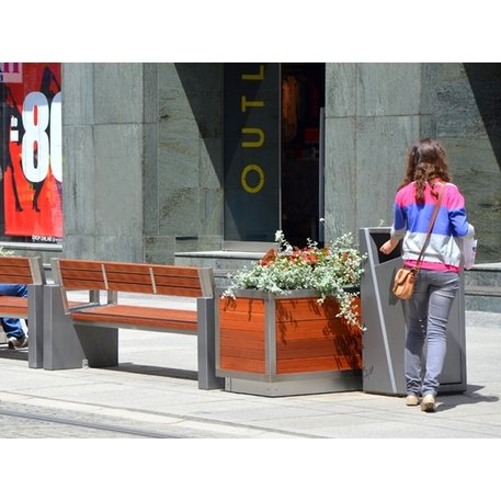 Blumentopf aus Metall 'Boston' 117x59x68cm