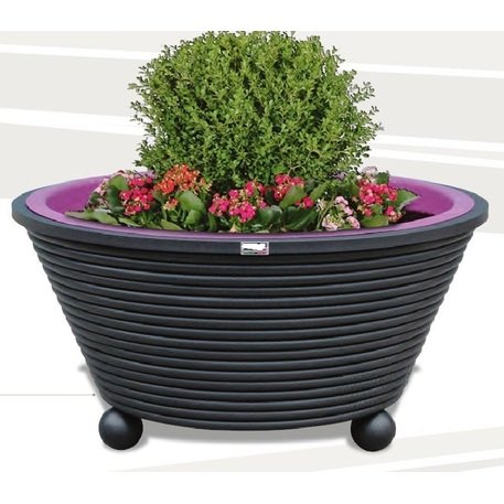 Blumentopf aus Metall 'Ermes 379 / ø108xH/54cm'