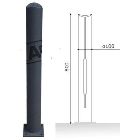 Poller aus Metall 'Badalona'