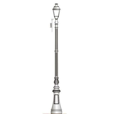 Straßenbeleuchtungsmasten 'M1H1-1a_H/350cm'