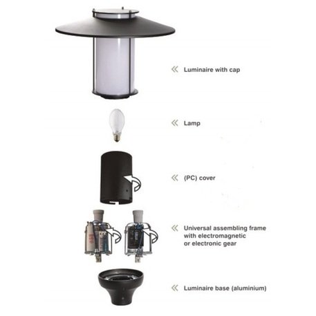 Straßenbeleuchtungsmasten 'M28_H/350cm'