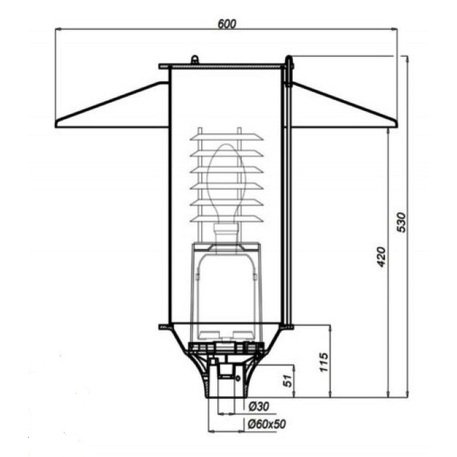 Straßenbeleuchtungsmasten 'M28_H/350cm'