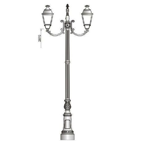 Straßenbeleuchtungsmasten 'R1-U2_H/350cm'