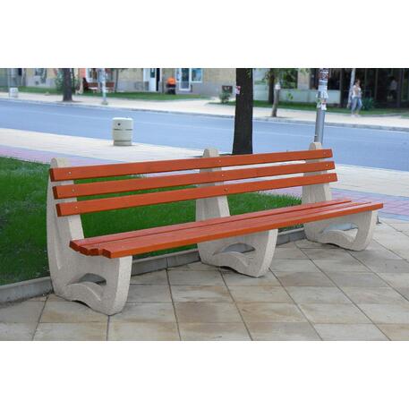 Parkbänke aus Beton '300x75xH/90cm / BS-63'