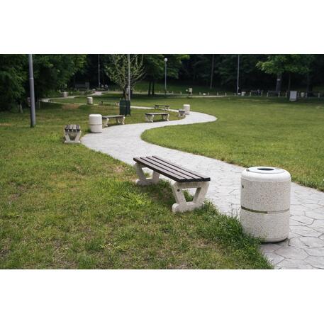 Parkbänke aus Beton '190x45.5xH/42cm / BS-110'