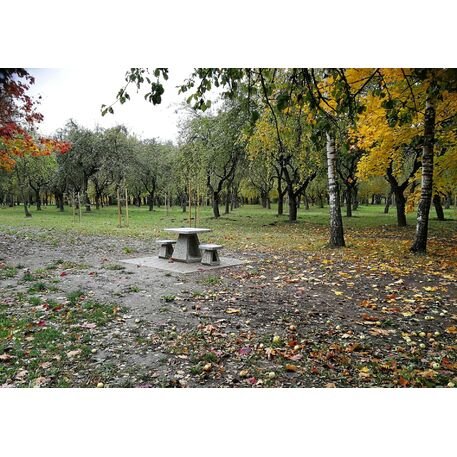 Schachtisch aus Beton mit 2 oder 4 Stk. Stühle, Premium-Linie '80x80xH/70cm / BS-190/191'