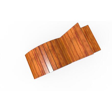 Liegestühle aus Metall und Holz 'STF/22-04-13/MDL'