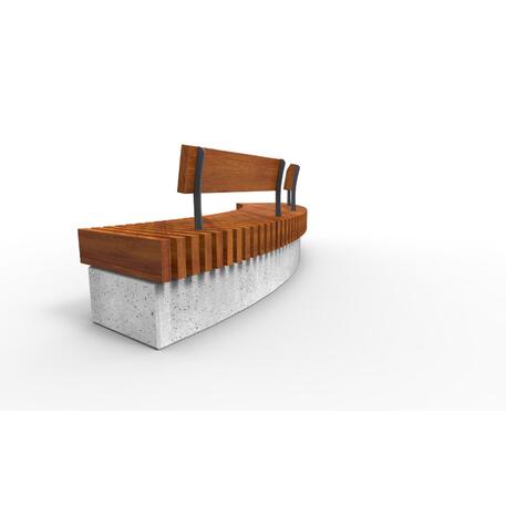 Betonbank mit / ohne Rückenlehne 'IROKO_STF/22-04-22MDL'