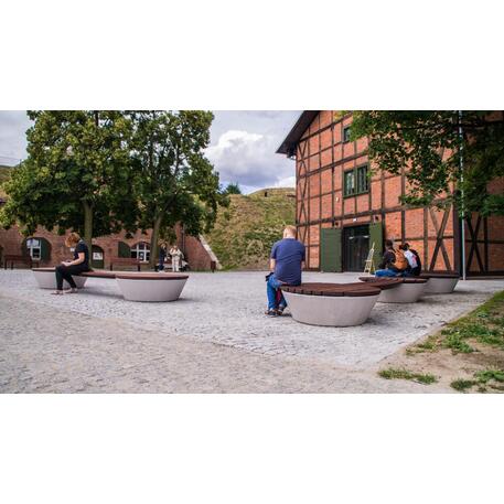 Betonbank mit / ohne Rückenlehne 'IROKO_STF/20-04-22_06/MDL'