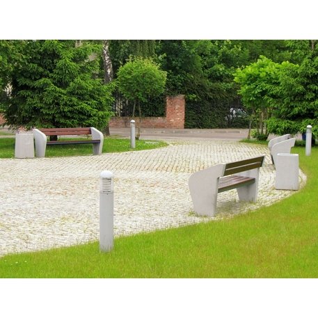 Betonbank mit Rückenlehne 'Navan'