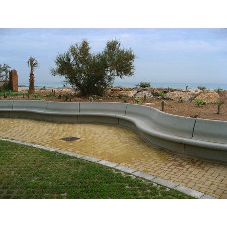 Parkbänke aus Beton 'Modular Concavo'