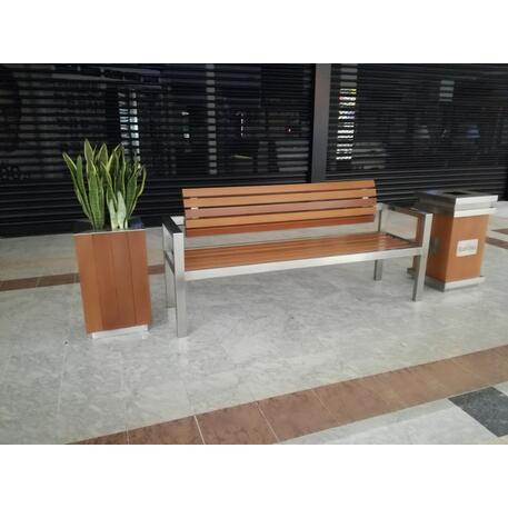 Blumentopf aus Metall 'STF/20-15-15_02MDL'
