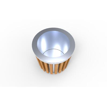 Blumentopf aus Metall 'STF/19-15-14MDL'
