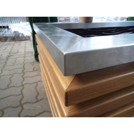 Blumentopf aus Metall 'STF/13-15-58MDL'