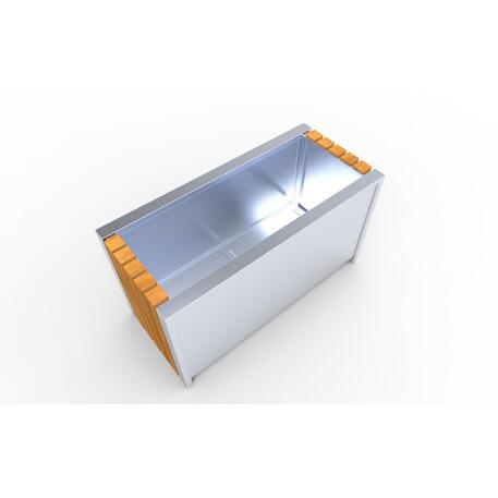 Blumentopf aus Metall 'STF/13-15-32MDL'