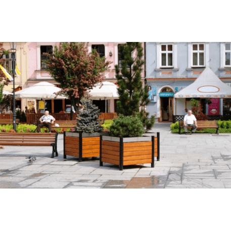 Blumentopf aus Metall 'Practic / 85x85x70cm'
