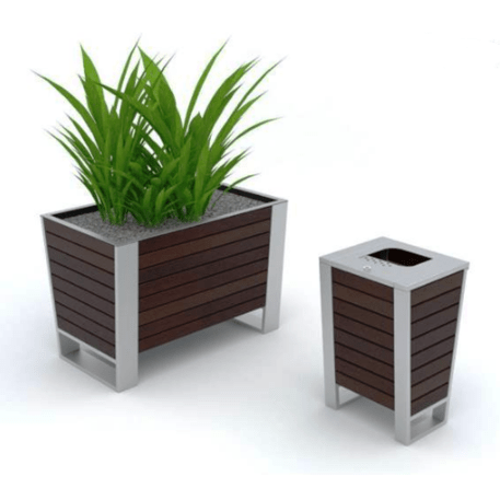 Blumentopf aus Metall 'Novara / 94x58x66,4cm'