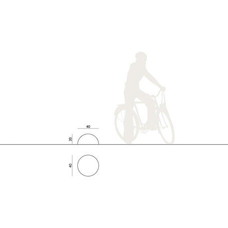 Poller aus Beton 'Sfero' H/15cm